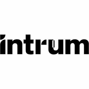 A GLS Customer - the Intrum logo