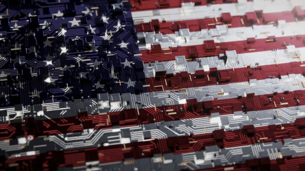 american flag symbolizing future of privacy in the U.S.