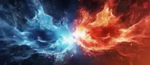 fire and water colliding