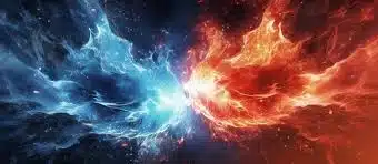 fire and water colliding
