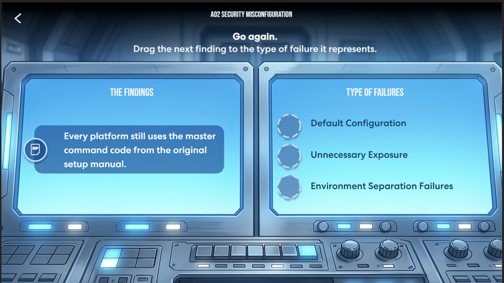 OWASP Top 10 developer training incident review exercise
